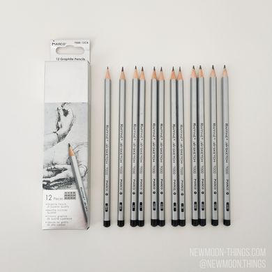 Набір простих олівців "MARCO 12 шт" /artR58