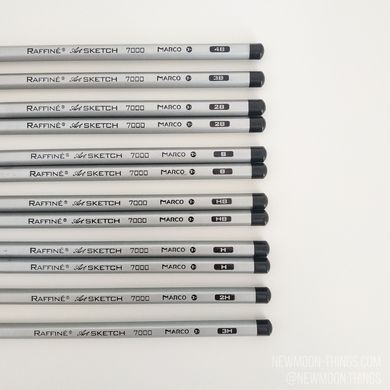 Набір простих олівців "MARCO 12 шт" /artR58