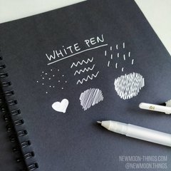 Біла ручка "Gelly Roll" / artR13