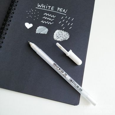 Белая ручка "Gelly Roll" /artR13