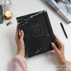 Wise book "Black marble" на 2 кольца /art700-2