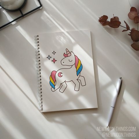 Блокнот "Unicorn" /art00, в крапку