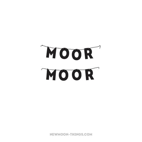 Гірлянда "Moor moor" чорна / art G02-b