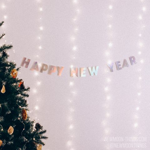 Гірлянда "Happy new year!" голографічна / art G18-h