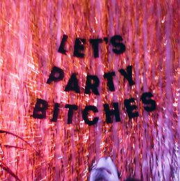 Гирлянда "Let's party bitches" черная / art G15-b