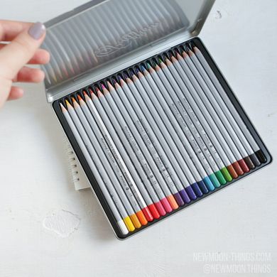 Кольорові олівці "Класика 24 кольору" в метал. пеналі /artR53