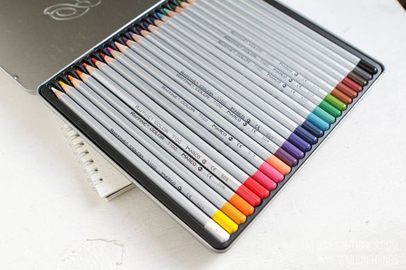 Кольорові олівці "Класика 24 кольору" в метал. пеналі /artR53