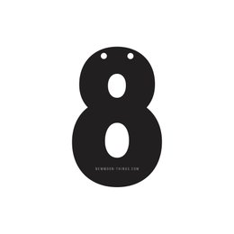 Цифра "8" чёрная / art n8-b