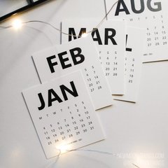 Календар 2023-2024/ 16 місяців на окремих картках