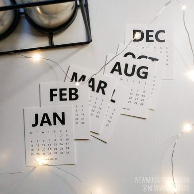 Календарь 2022/ 10 месяцев на отдельных карточках