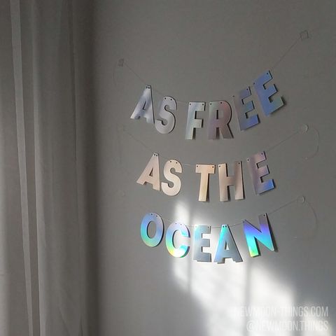 Гирлянда "As Free As The Ocean" голографическая / art G11-h