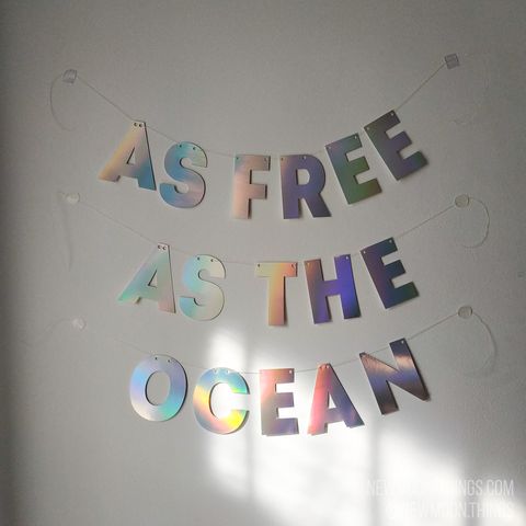 Гирлянда "As Free As The Ocean" голографическая / art G11-h