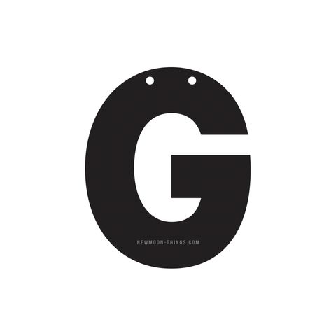 Буква "G" чорна / art w41-b