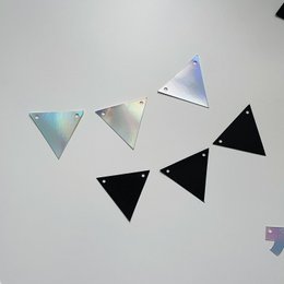 Флажок треугольный чёрный / art flag1-b